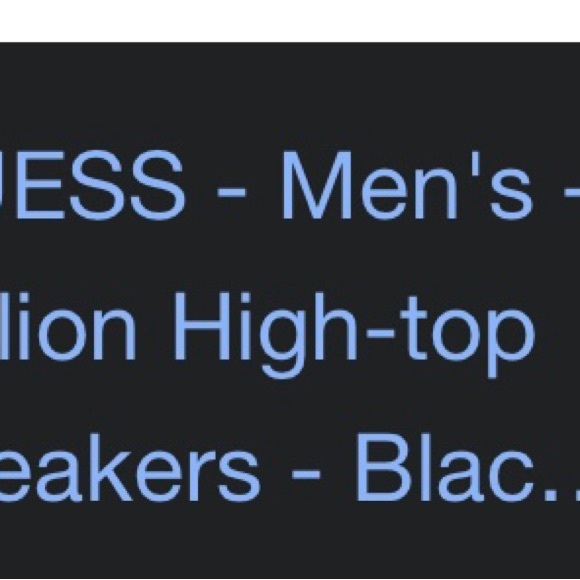 Guess mens million high-top sneakers Black size 10 price to sell - Picture 6 of 6